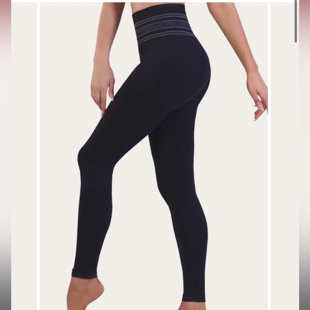 NWT! Women’s Sankom‎ Activewear Leggings in Black & Silver